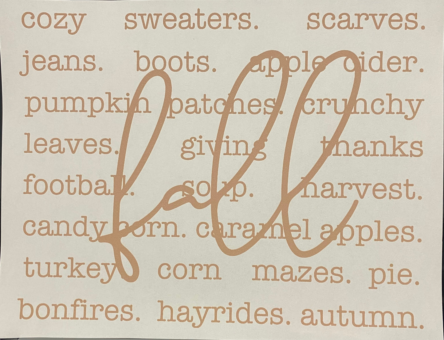 Seasonal Designs