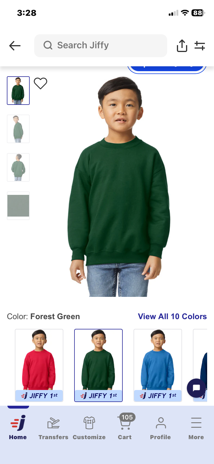 youth sweatshirt