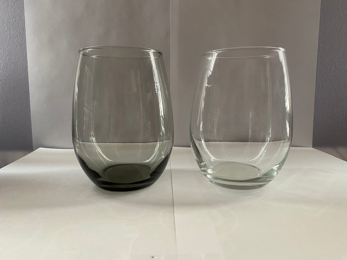 wine glasses - stemless