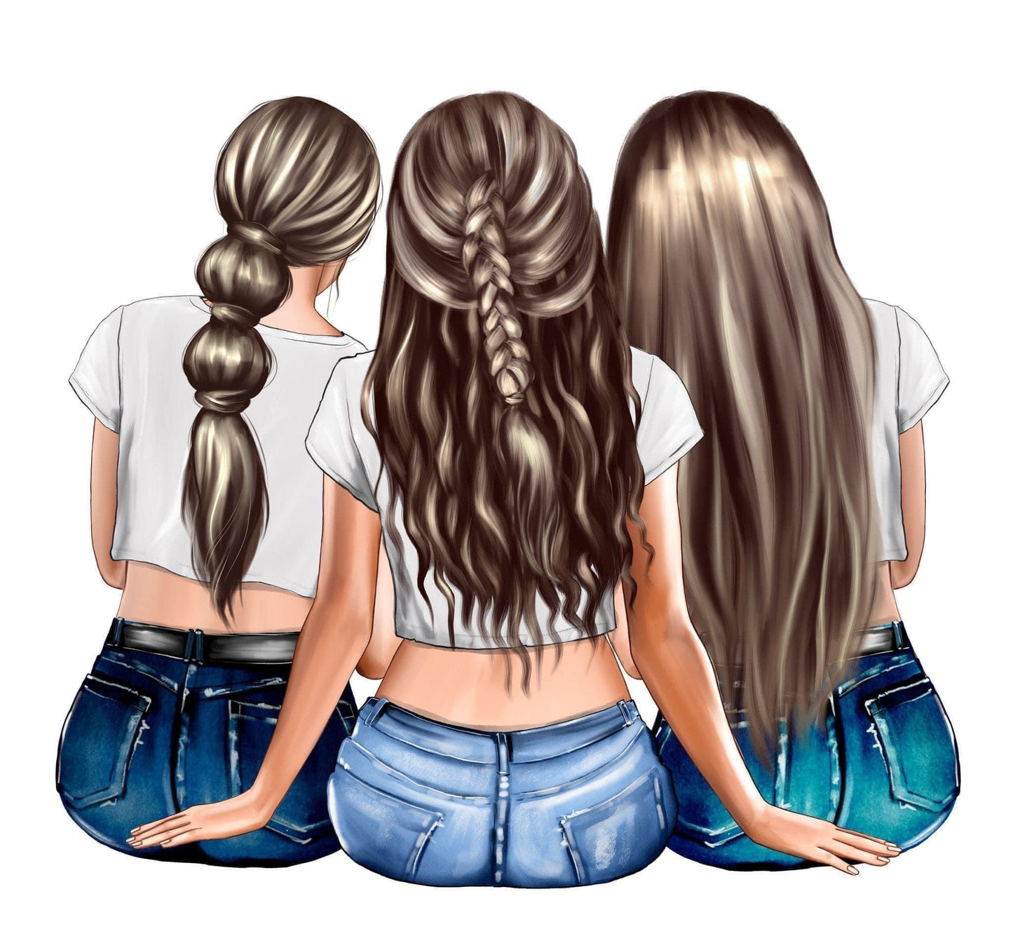 Besties Sublimation Designs