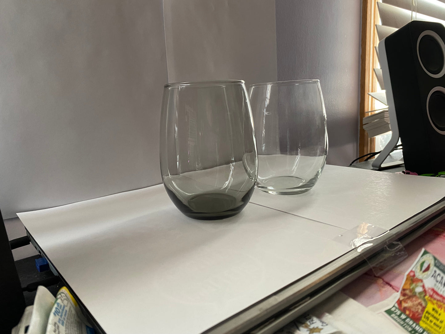 wine glasses - stemless