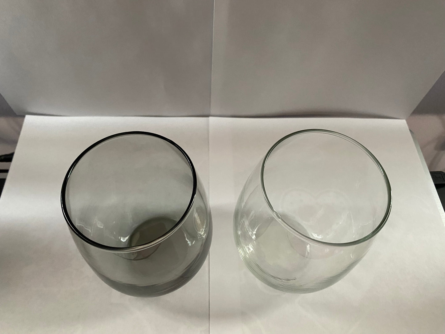 wine glasses - stemless