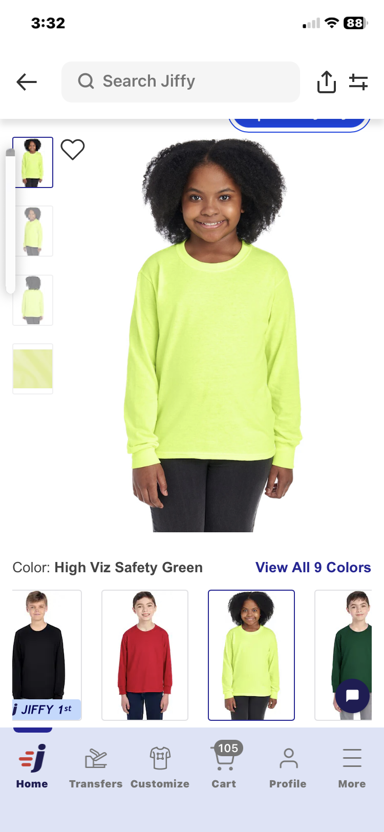 Youth long sleeve shirts