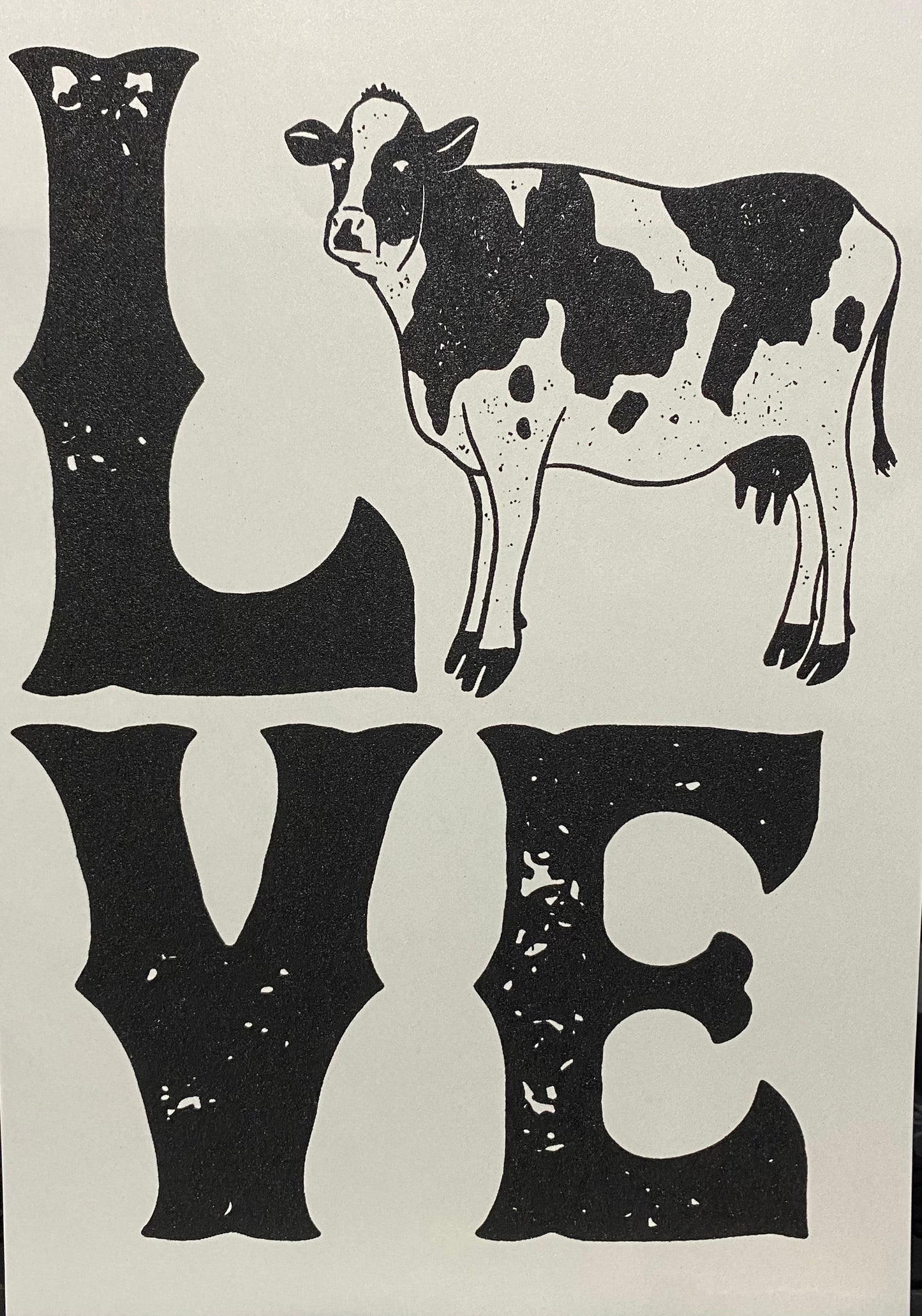 Cow and horse DTF designs only one each of these designs